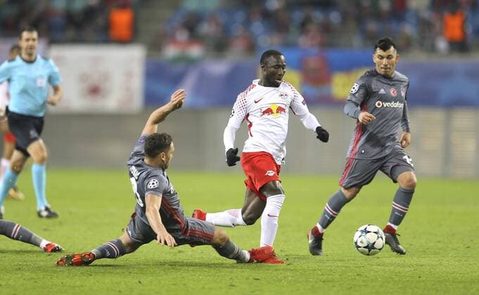 Photo Naby Keita Leipzig on the way to equalizing goal Football UEFA Champions League on Wed 06 12 2017 Group match RB Leipzig Besiktas Istanbul 1 2