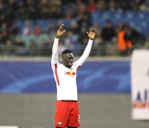 Photo losers Jean Kevin Augustin Leipzig Soccer UEFA Champions League on Wed 06 12 2017 Group match RB Leipzig Besiktas Istanbul 1 2