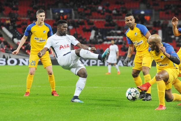Football - 2017 2018 UEFA Champions League - Group H: Tottenham Hotspur vs. APOEL Nicosia Serge Aurier of Tottenham, at Wembley Stadium. COLORSPORT ANDREW COWIE 