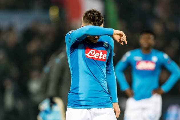 Piotr Zielinski of SSC Napoli during the UEFA Champions League group F match between Feyenoord Rotterdam and SSC Napoli at the Kuip on December 06, 2017 in Rotterdam, The Netherlands UEFA Champions League 2017 2018 xVIxVIxImagesx xGerritxvanxKeulenxIVx 9503706