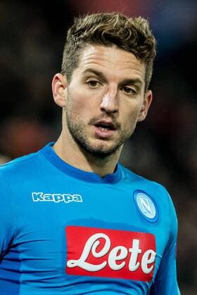ROTTERDAM - Feyenoord - Napoli , Voetbal , Seizoen 2017 2018 , Champions League , Stadion Feijenoord de Kuip , 06-12-2017 , eindstand 2-1 , Napoli speler Dries Mertens Feyenoord - Napoli  x1848949x