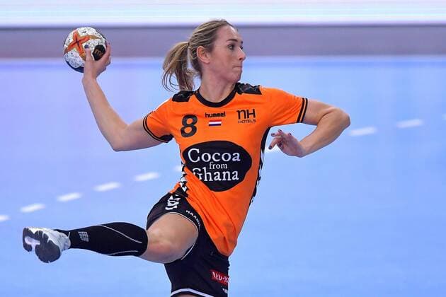 Handball, WM, Damen, Serbien - Niederlande 6-12-2017 HANDBAL:NEDERLAND-SERVIE:LEIPZIG WK Handbal Dames 2017 Nederland - Servie 27-27 Lois Abbingh 8 NED Foto: Henk Seppen xVIxVIxImagesx xSoenarxChamidxsportfotografiexIVx 9504167