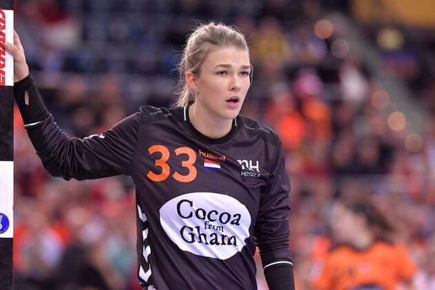 Handball, WM, Damen, Serbien - Niederlande 6-12-2017 HANDBAL:NEDERLAND-SERVIE:LEIPZIG WK Handbal Dames 2017 Nederland - Servie 27-27 Tess Wester 33 NED Foto: Henk Seppen xVIxVIxImagesx xSoenarxChamidxsportfotografiexIVx 9504189