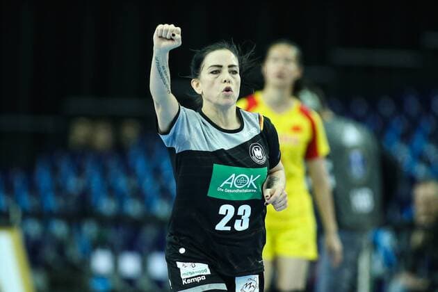 Svenja Huber Germany Women Handball World Cup Group D Germany vs China in the Arena Leipzig Action Germany Handball Women Women 06 12 2017