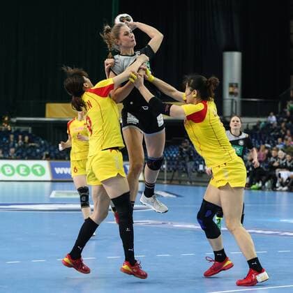 Alicia Stolle Germany Women Handball World Cup Group D Germany vs China Arena Leipzig Action Germany Handball Women Women 06 12 2017