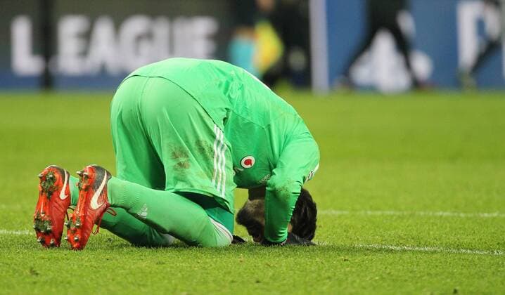 GER UEFA Champions League preliminary round RasenBallsport Leipzig vs Besiktas Istanbul 06 12 17 Leipzig Red Bull Arena GER season 2017 2018 UEFA Champions League Group G RasenBallsport Leipzig vs Besiktas Istanbul pictured Goalkeeper Tolga Zengin Besiktas after the match