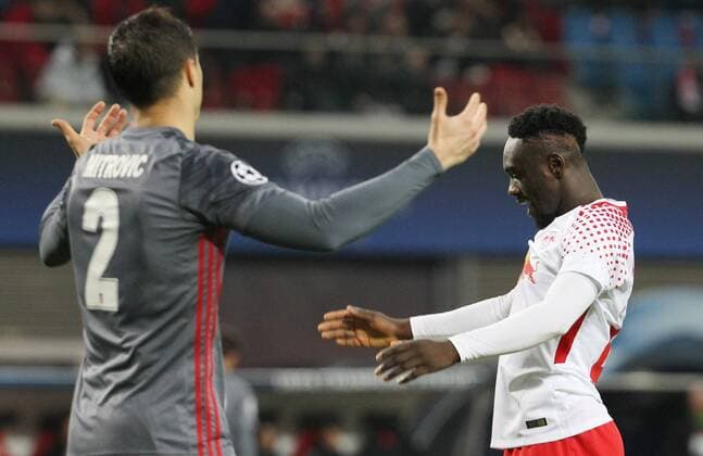 GER UEFA Champions League preliminary round RasenBallsport Leipzig vs Besiktas Istanbul 06 12 17 Leipzig Red Bull Arena GER season 2017 2018 UEFA Champions League group G RasenBallsport Leipzig vs Besiktas Istanbul in the picture Jean Kevin Augustin Leipzig disappointed