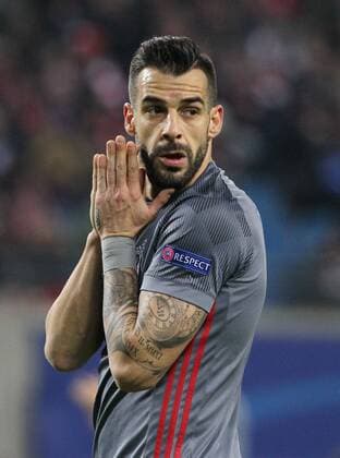 GER UEFA Champions League preliminary round RasenBallsport Leipzig vs Besiktas Istanbul 06 12 17 Leipzig Red Bull Arena GER season 2017 2018 UEFA Champions League Group G RasenBallsport Leipzig vs Besiktas Istanbul pictured Alvaro Negredo Besiktas