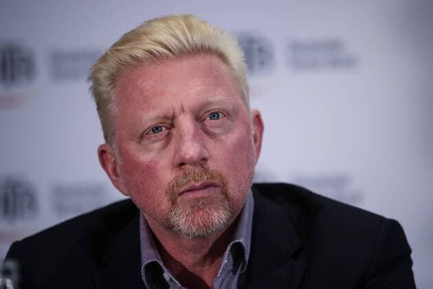 HAMBURG Germany DECEMBER 07 Boris Becker attends the German Tennis Federation DTB press conference on December 2017 in Hamburg Germany