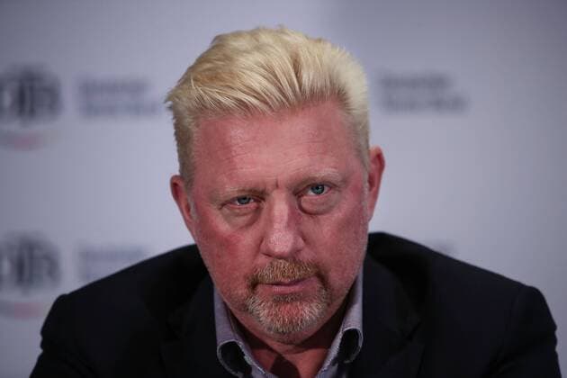 HAMBURG Germany DECEMBER 07 Boris Becker attends the German Tennis Federation DTB press conference on December 2017 in Hamburg Germany