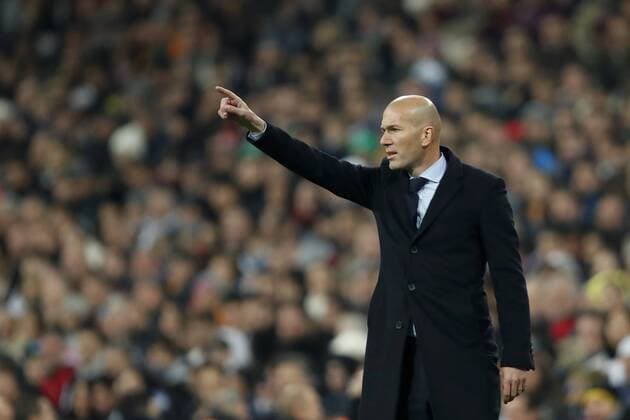 coach Zinedine Zidane of Real Madrid during the UEFA Champions League group H match between Real Madrid and Borussia Dortmund on December 06, 2017 at the Santiago Bernabeu stadium in Madrid, Spain. UEFA Champions League 2017 2018 xVIxVIxImagesx xMauricexvanxSteenxIVx 9507272