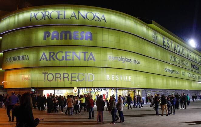 View of the Ceramica Stadium before the UEFA Europa League match, round 6, played at Ceramica Stadium, Villarreal, Spain, between Villarreal CF and Maccabi Tel Aviv on Dec 7th 2017. Photo: Oscar J. Barroso AFP7  xOscarxJ.xBarrosox xAFP7x xVillarrealxvxMaccabi,xUEFAxEuropaxLeague,xSpain,xDecx7thx2017x