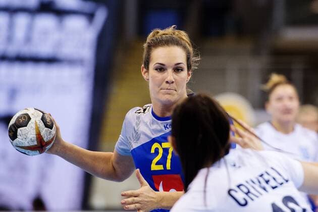 171207 Swedens Sabina Jacobsen in the match between Sweden and Argentina during the World Cup on 7 December 2017 in Bietigheim Bissingen  Copyright: CARLxSANDIN BB171207CS027
