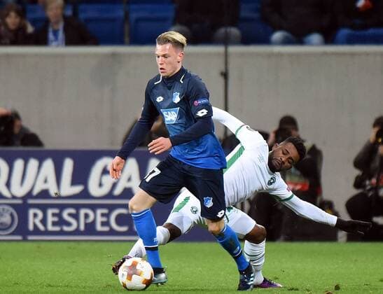 07 12 2017 xhbx Football Europa League TSG 1899 Hoffenheim Rasgrad emspor v 1 Robin Hack TSG 1899 Hoffenheim Cicinho Ludogorets Rasgrad Sinsheim