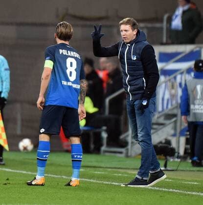07 12 2017 xhbx Europe TSG 1899 Hoffenheim Rasgrad emspor v Eugen Polanski TSG 1899 Hoffenheim Coach Julian Nagelsmann TSG 1899 Hoffenheim Sinsheim