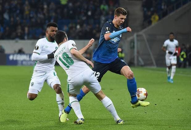 07 12 2017 xhbx Football Europe League TSG 1899 Hoffenheim Razgrad emspor v Cicinho Ludogorets Razgrad Svetoslav Dyakov Ludogorets Razgrad Alexander Rossipal TSG 1899 Hoffenheim Sinsheim