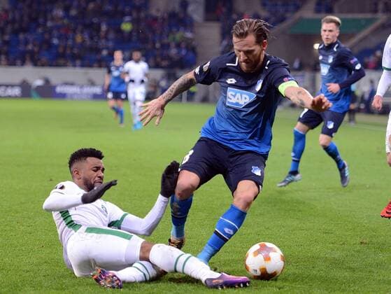 07 12 2017 xhbx Football Europe League TSG 1899 Hoffenheim Razgrad emspor v Cicinho Ludogorets Razgrad Eugen Polanski TSG 1899 Hoffenheim Sinsheim