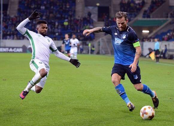 07 12 2017 xhbx Football Europe League TSG 1899 Hoffenheim Razgrad emspor v Cicinho Ludogorets Razgrad Eugen Polanski TSG 1899 Hoffenheim Sinsheim