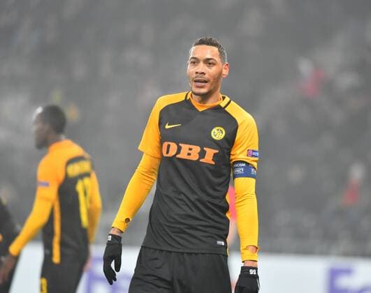 07 12 2017 Bern Stade de Suisse Football Mens Europe League 2017 2018 BSC Young Boys Skenderbeu Korca picture shows Guillaume Hoarau YB single shot action