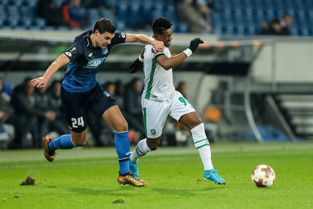 TSG 1899 Hoffenheim PFC Ludogorets 1945 Cicinho Ludogorets and Virgil Misidjan Ludogorets in a duel DeFodi507