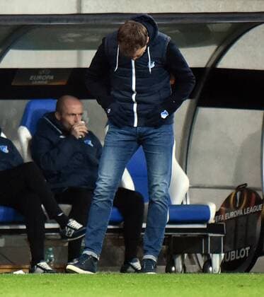 07 12 2017 xhbx Soccer Europa League TSG 1899 Hoffenheim Rasgrad emspor v l Coach Julian Nagelsmann TSG 1899 Hoffenheim Sinsheim