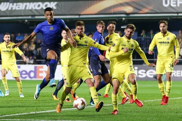 Blackman of Maccabi during the UEFA Europa League match, round 6, played at Ceramica Stadium, Villarreal, Spain, between Villarreal CF and Maccabi Tel Aviv on Dec 7th 2017. Photo: Oscar J. Barroso AFP7  xOscarxJ.xBarrosox xAFP7x xVillarrealxvxMaccabi,xUEFAxEuropaxLeague,xSpain,xDecx7thx2017x