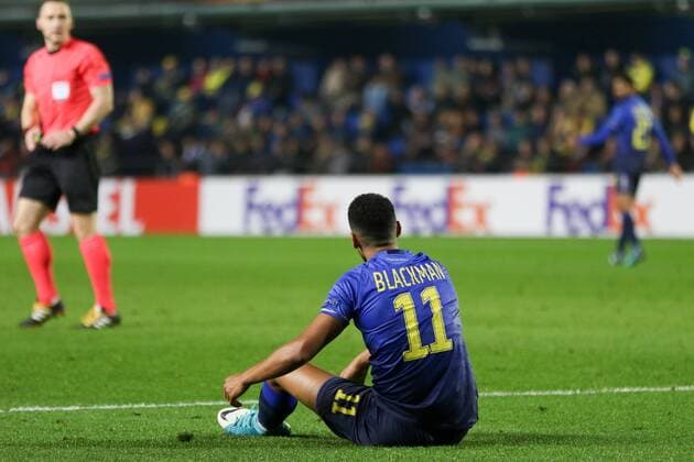 Blackman of Maccabi during the UEFA Europa League match, round 6, played at Ceramica Stadium, Villarreal, Spain, between Villarreal CF and Maccabi Tel Aviv on Dec 7th 2017. Photo: Oscar J. Barroso AFP7  xOscarxJ.xBarrosox xAFP7x xVillarrealxvxMaccabi,xUEFAxEuropaxLeague,xSpain,xDecx7thx2017x