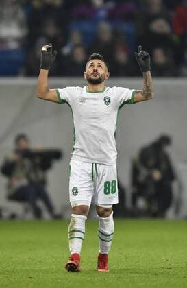 Goal to 1 1 by Wanderson PFC Ludogorets Razgrad Goalkeeping Gesture Gesture TSG 1899 Hoffenheim vs PFC Ludogorets Razgrad Europa League 07 12 2017 TSG 1899 Hoffenheim vs PFC Ludogorets Razgrad