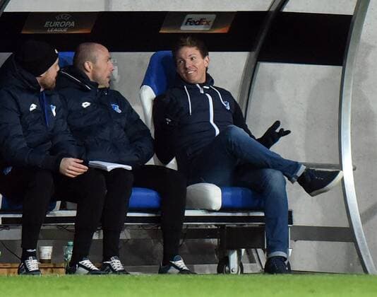 07 12 2017 xhbx Soccer Europa League TSG 1899 Hoffenheim Rasgrad emspor v l Coach Julian Nagelsmann TSG 1899 Hoffenheim Sinsheim