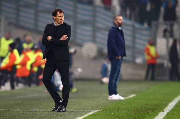 SOCCER - EL, Marseille vs RBS MARSEILLE,FRANCE,07.DEC.17 - SOCCER - UEFA Europa League, Olympique de Marseille vs Red Bull Salzburg. Image shows head coach Rudi Garcia (Marseille). GEPAxpictures xFelixxRoittner