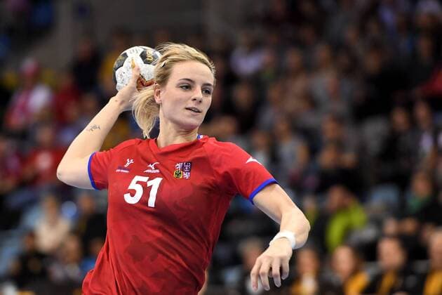 171207 Czech Republics Marketa Jerabkova in the match between the Czech Republic and Norway during the World Cups World Cup on 7 December 2017 in Bietigheim Bissingen  Copyright: CARLxSANDIN BB171207CS086