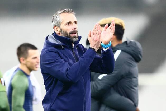 Bilder des Tages - SPORT SOCCER - EL, Marseille vs RBS MARSEILLE,FRANCE,07.DEC.17 - SOCCER - UEFA Europa League, Olympique de Marseille vs Red Bull Salzburg. Image shows head coach Marco Rose (RBS). GEPAxpictures xFelixxRoittner