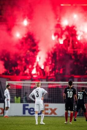 171207 Birger Meling of Rosenborg during the Europa League match between FK Vardar and Rosenborg on December 7, 2017 in Skopje Photo Jon Olav Nesvold BILDBYR N Code JE 160096  Copyright: JONxOLAVxNESVOLD BB171207ZB006