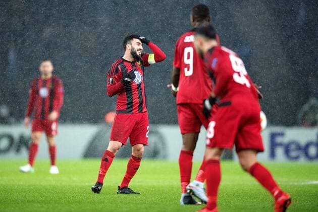 171207 Östersund Brwa Nouri during the football match in the Europa League between Hertha Berlin and Östersund on December 7, 2017 in Berlin  Copyright: PETTERxARVIDSON BB171207PA131
