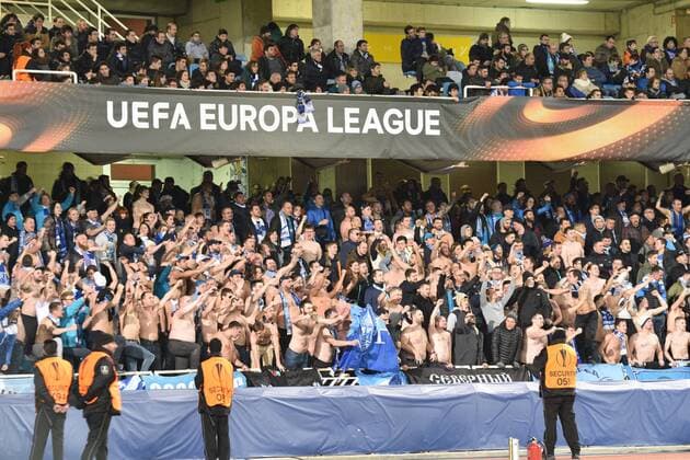 December 7, 2017 - San Sebastian, Guipuzcoa, Spain - suppoters of Zenit during the UEFA Europa League Group L football match between Real Sociedad and Zenit at the Anata Stadium, on 7 December 2017 in San Sebastian, Spain Real Sociedad v Zenit St. Petersburg - UEFA Europa League  - ZUMAn230 20171207_zaa_n230_527 Copyright: xJosexIgnacioxUnanuex