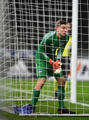 Jonathan Klinsmann Goalkeeper Hertha BSC Hertha BSC Berlin Ostersunds FK Europa League Group Stage Rückspiel Soccer Soccer Soccer Men Men Maenner Germany Germany Berlin 7 12 2017 Olympiastadion