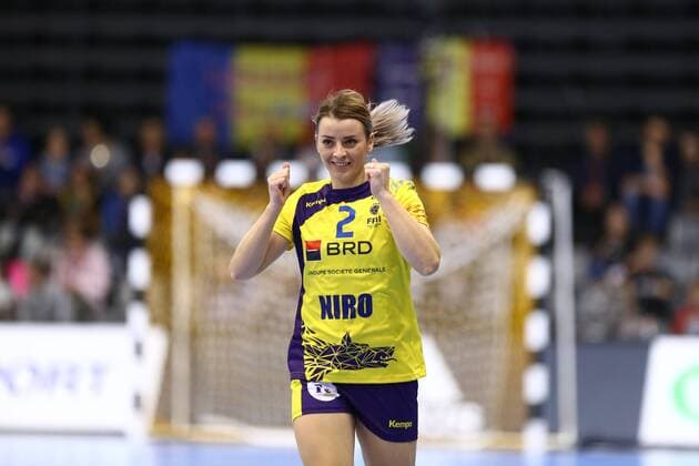 Aneta Udristioiu Romania celebrates France vs Romania IHF Womens Handball World Cup 08 12 2017 Photographer Neis Eibner Trier Copyright: xNeisx Eibner-Pressefotox EP_ans