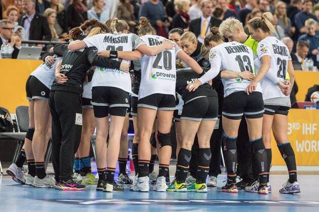 GER IHF World Cup 2017 Germany GER vs Netherlands NLD 08 12 2017 Arena Leipzig GER IHF World Cup 2017 Germany GER vs Netherlands NLD picture Conference of the German national team nordphotoxDostmann nph00325