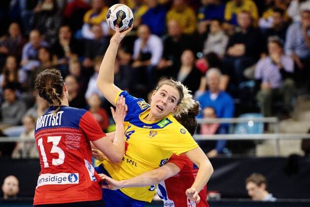 171208 Swedens Johanna Westberg in the match between Norway and Sweden during the World Cup on 8 December 2017 in Bietigheim Bissingen  Copyright: CARLxSANDIN BB171208CS053