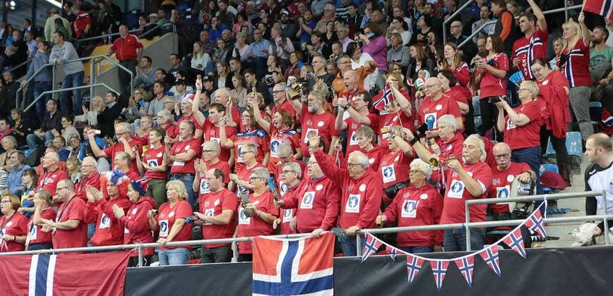 08 12 2017 Germany Bietigheim Handball Womens World Cup International Match Norway vs Sweden Fans Spectators NOR