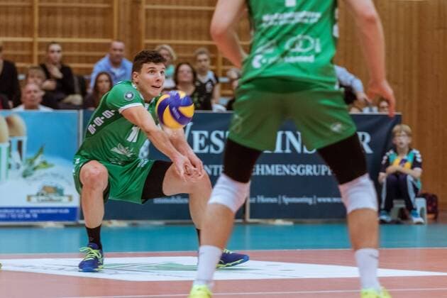 Adoption Theo TIMMERMANN 11 Netzhoppers 09 12 2017 Netzhoppers SolWo Königspark KW Bestensee Berlin Recycling Volleys Volleyball Bundesliga League match Königs Wusterhausen Landkost Arena