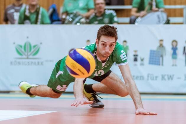 Daniel HEINECKE 12 Netzhoppers 09 12 2017 Netzhoppers SolWo Königspark KW Bestensee Berlin Recycling Volleys Volleyball Bundesliga League match Königs Wusterhausen Landkost Arena