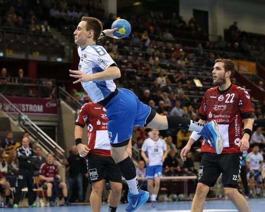 Ludwigsburg Handball 2 Bundesliga SG BBM Bietigheim vs VfL Lübeck Schwartau Martin Marcec BBM