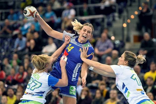 171210 Swedens Johanna Westberg during the finals final between Sweden and Slovenia during the World Cups Handball on December 10, 2017 in Leipzig  Copyright: CARLxSANDIN BB171210CS066