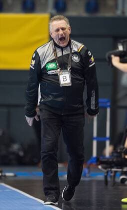 Head coach Michael Biegler GER Eighth-final Germany Denmark in Magdeburg on 10 12 2017 Handball 23 Women Handball World Cup in Germany 2017