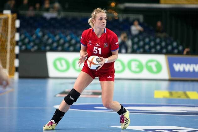 Leipzig 11 12 2017 Arena Leipzig World Cup 2017 Handball Women Round of 16 Romania ROU vs Czech Republic CZE 27 28 17 14 Pictured Marketa JERABKOVA 51 Czech Republic