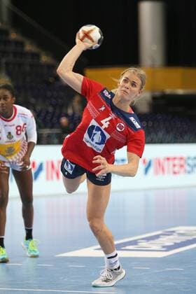 Leipzig 11 12 2017 Arena Leipzig World Cup 2017 Handball Women Eighth finals Spain ESP vs Norway NOR Pictured Veronica Egebakken KRISTIANSEN 4 Norway