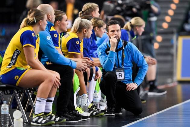 171212 Swedens federation Henrik Signell in the quarterfinals between Sweden and Denmark during the World Cups World Cup on December 12, 2017 in Leipzig  Copyright: CARLxSANDIN BB171212CS038