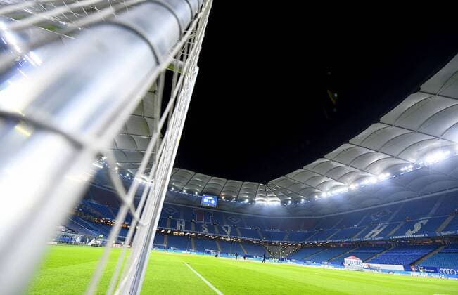 12 12 2017 xfux Football 1 Bundesliga Hamburger SV Eintracht Frankfurt emspor vl View Overview Volksparkstadion Hamburg Arena Stadium Stadium Football Stadium Indoor Rasen Feld Spielfeld Hamburg
