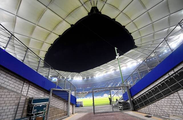 12 12 2017 xfux Football 1 Bundesliga Hamburger SV Eintracht Frankfurt emspor vl View Overview Volksparkstadion Hamburg Arena Stadium Stadium Football Stadium Indoor Rasen Feld Spielfeld Hamburg
